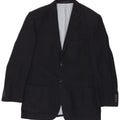 Jaqueta blazer masculina de 2 botões Marks & Spencer Reino Unido 38 linho azul marinho médio