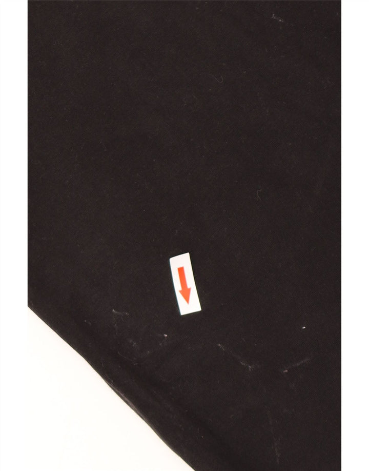 Camiseta masculina VANS Classic Fit gráfica top pequeno algodão preto