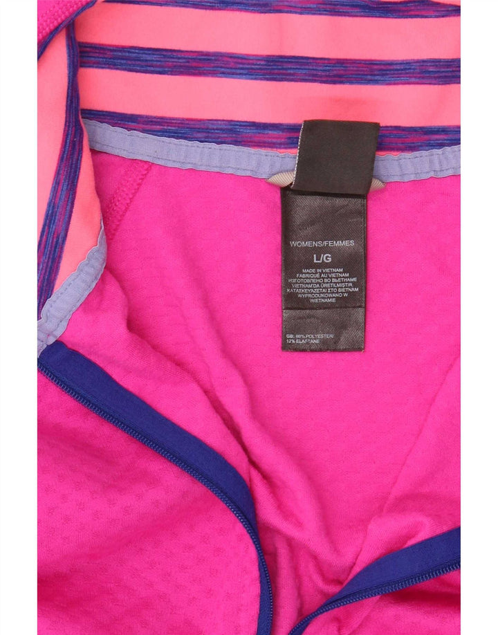 Pulôver feminino The North Face para treino, Reino Unido 14, grande, rosa manchado