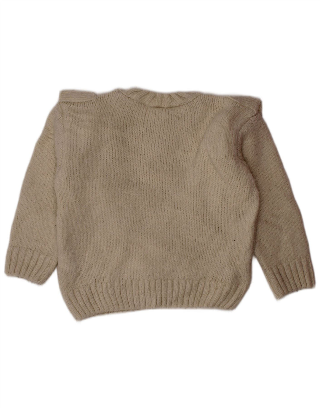 Suéter ZARA para bebês meninas com gola redonda, 18 a 24 meses, branco