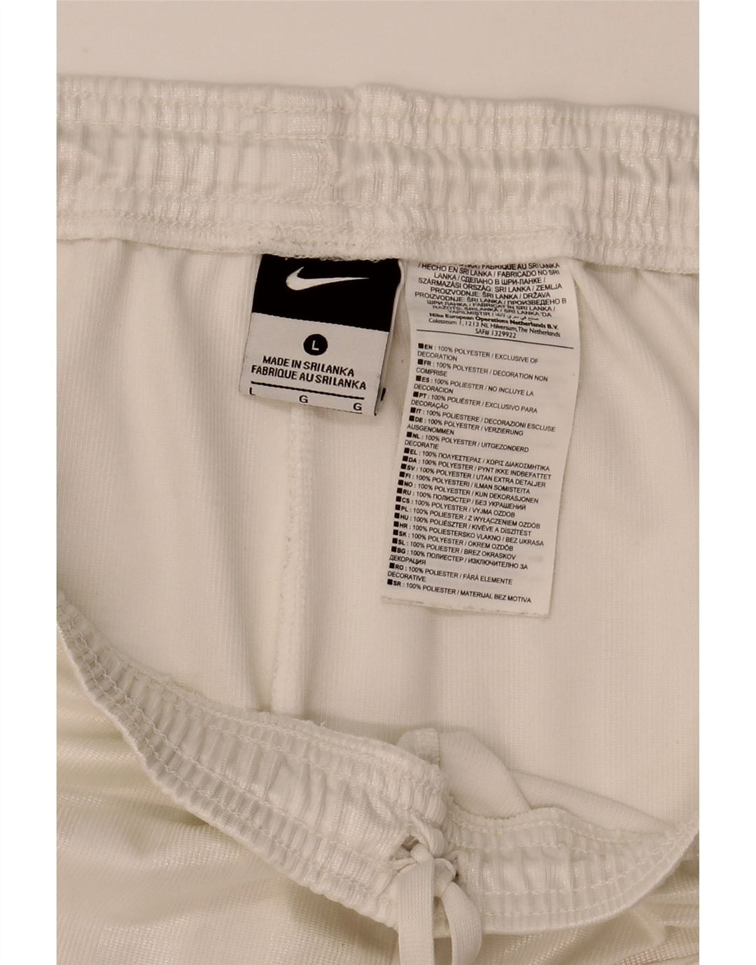 Nike Mens Sport Shorts Grande Poliéster Branco