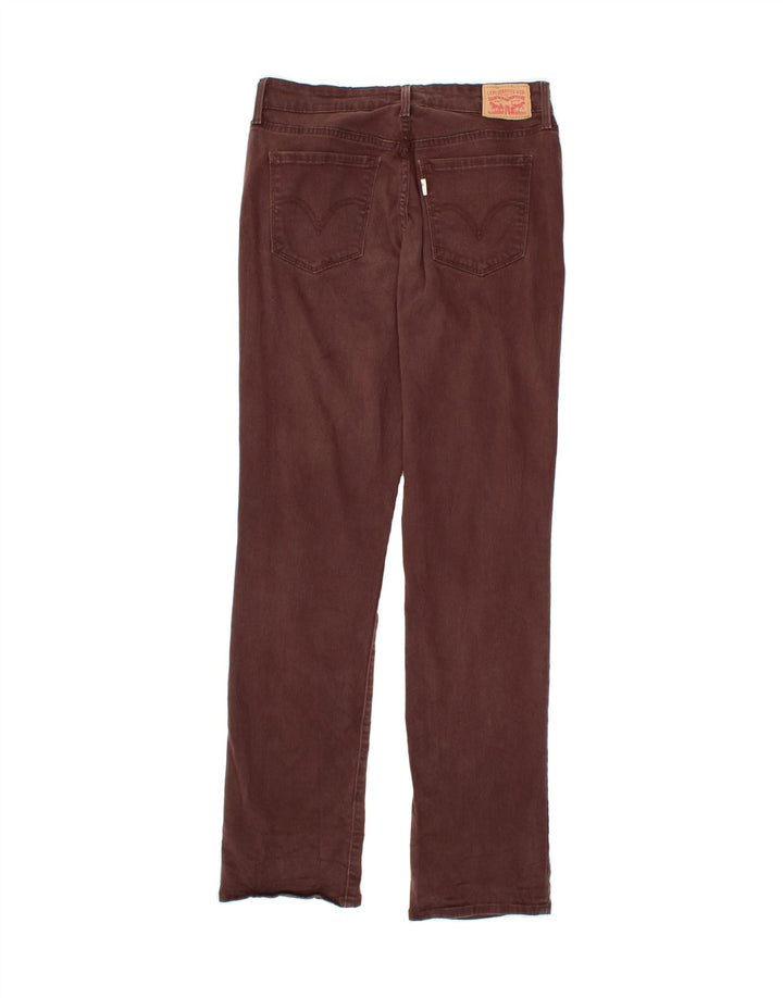 LEVI'S Womens 505 Straight Jeans W28 L31 Burgundy Cotton Vintage Levi's and Second-Hand Levi's from Messina Hembry 