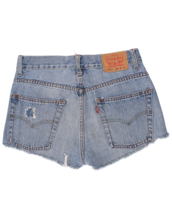 Shorts jeans Levi's Girls 550 15-16 anos W26 azul algodão