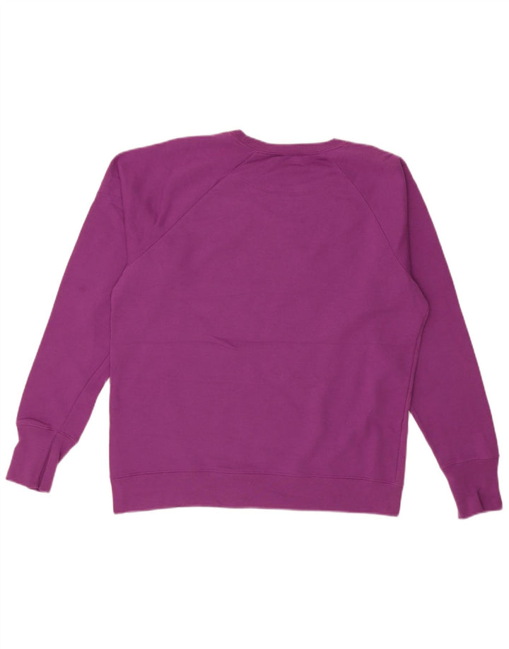Jumper de moletom gráfico feminino Champion UK 16 grande roxo poliéster