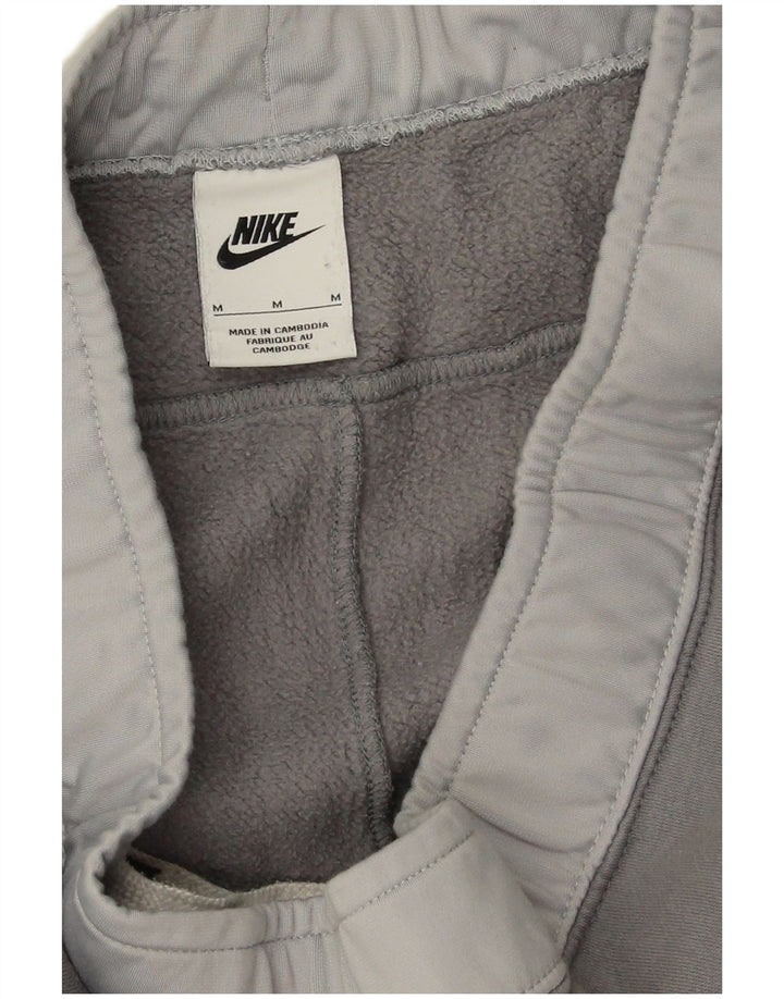 Calça de treino masculina Nike Joggers cinza médio algodão colorblock