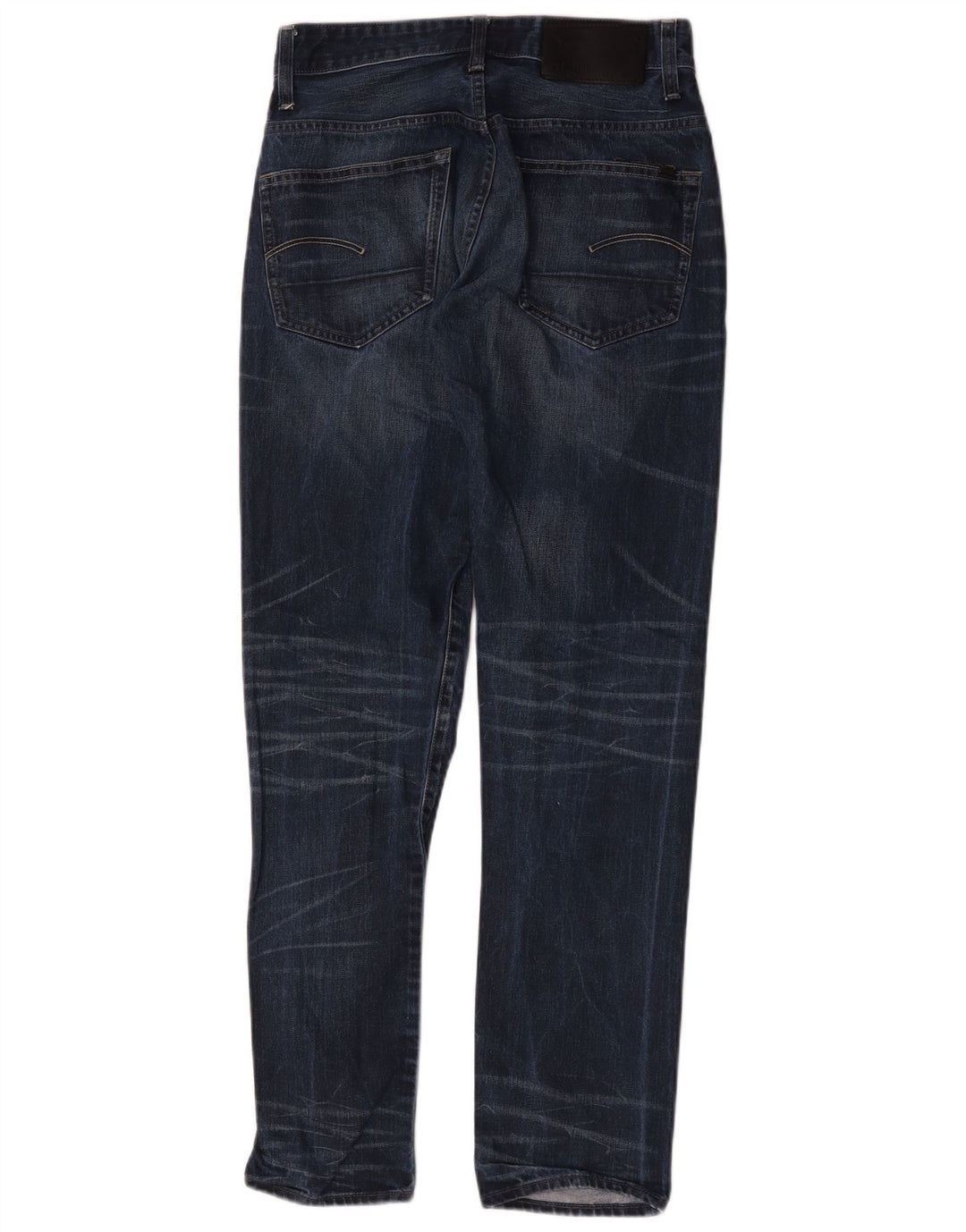 Calça jeans feminina G-Star 3301 Tapered W29 L34 azul marinho
