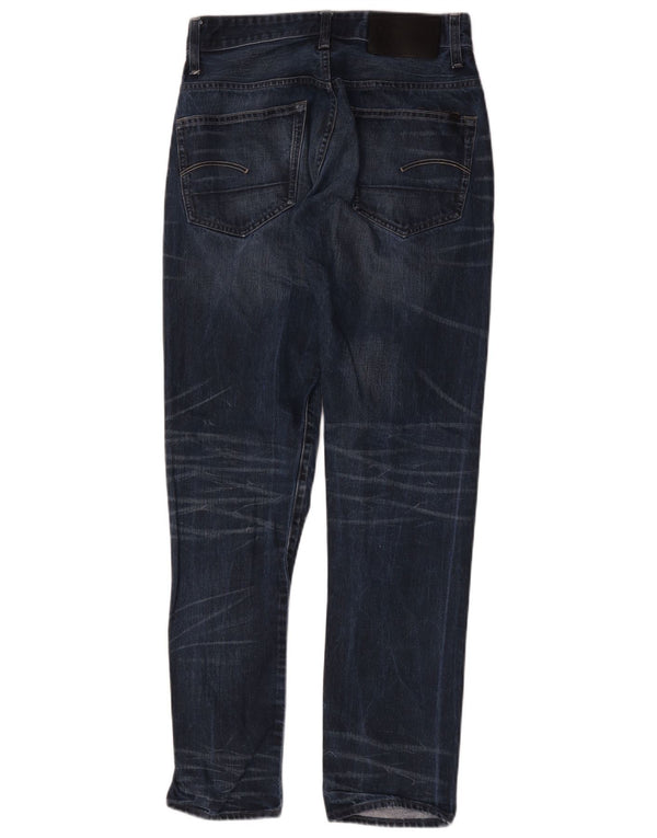 Calça jeans feminina G-Star 3301 Tapered W29 L34 azul marinho