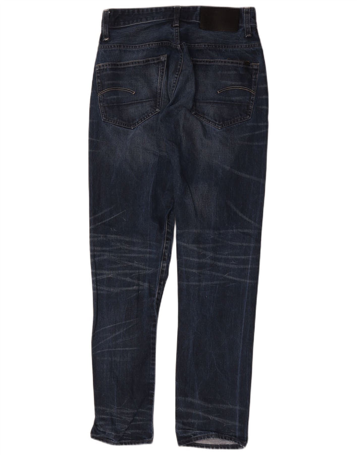 Calça jeans feminina G-Star 3301 Tapered W29 L34 azul marinho