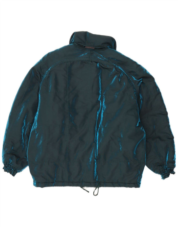 Jaqueta feminina acolchoada com capuz e capuz Ellesse IT 42 médio azul marinho