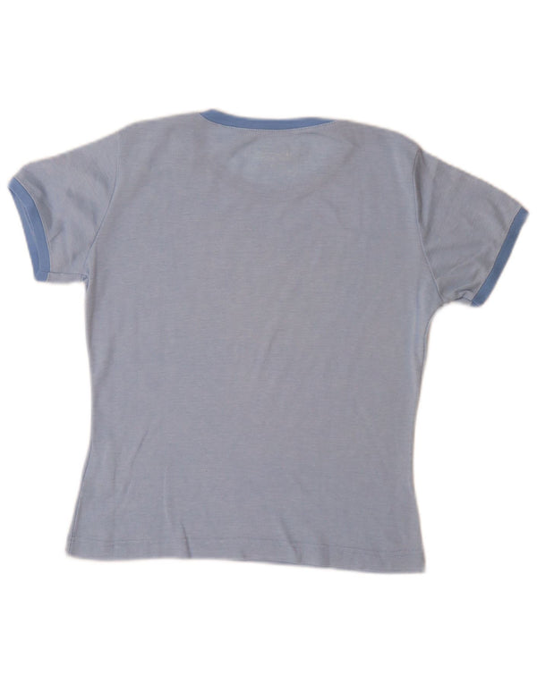 Camiseta feminina CHAMPION Heritage Classics com estampa gráfica UK 12 azul médio