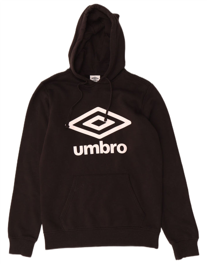 Suéter gráfico masculino Umbro com capuz médio preto