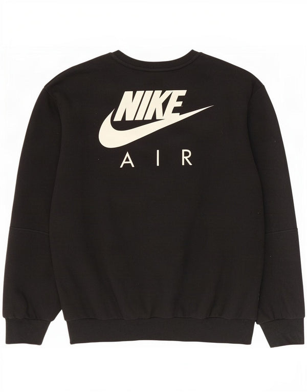 Moletom gráfico masculino Nike Jumper 2XL algodão preto