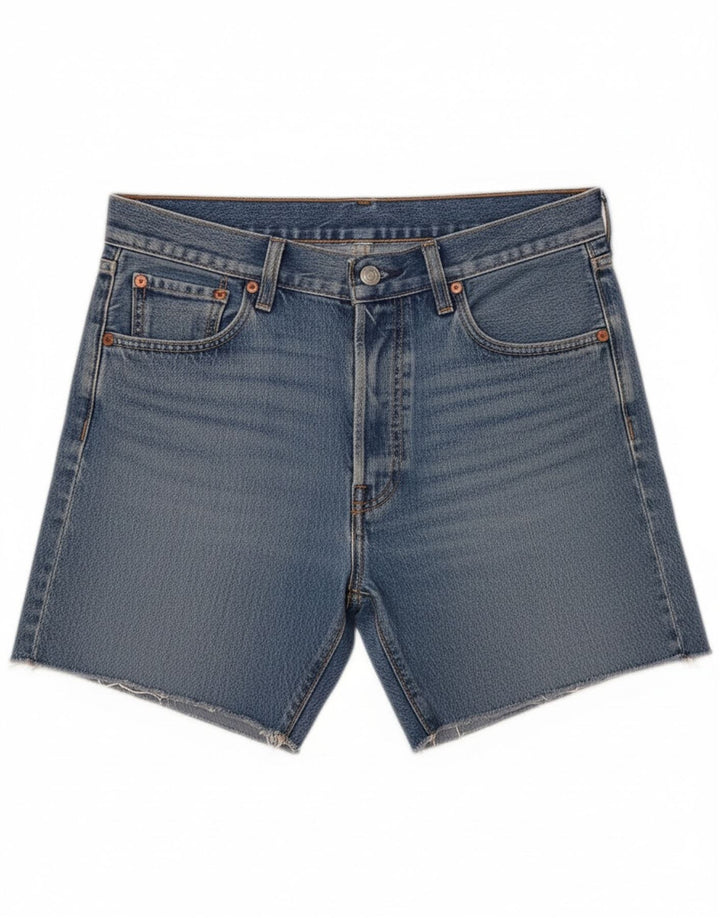Shorts jeans masculino 501 da Levi's W30 algodão azul médio