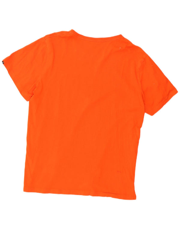 Puma Camiseta Masculina Graphic Top XL Laranja Algodão