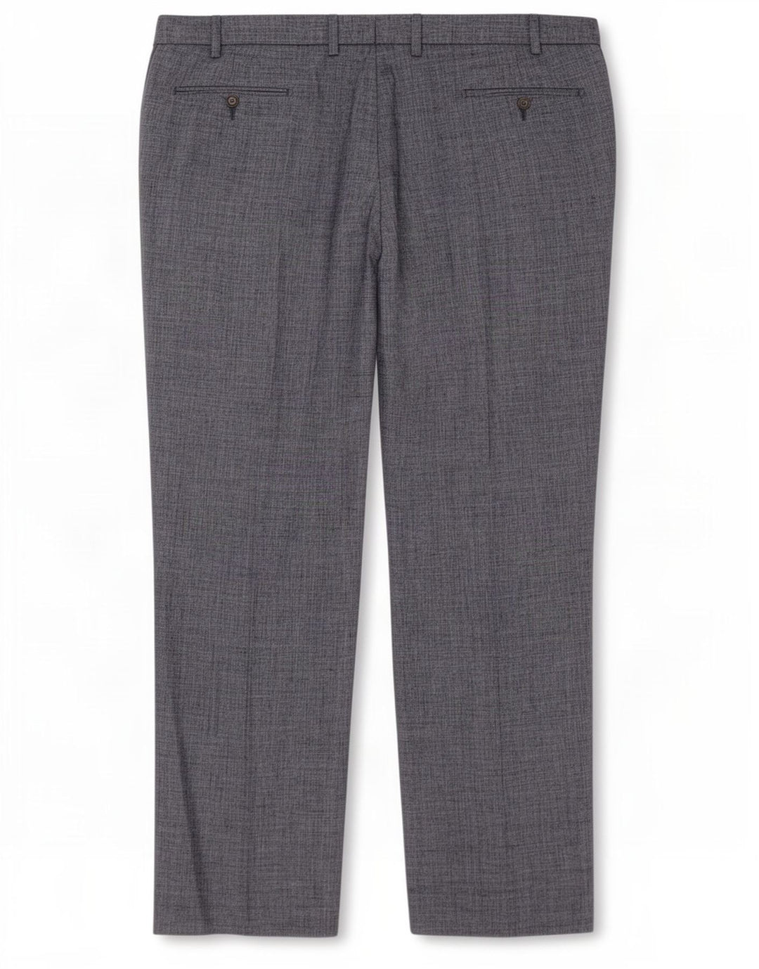 Calça masculina de terno reto Marks & Spencer W42 L31 linho cinza