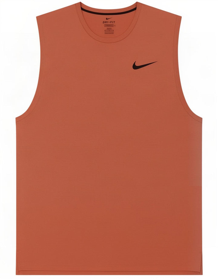 Colete Nike Masculino Dri Fit Standard Top Médio Marrom Poliéster