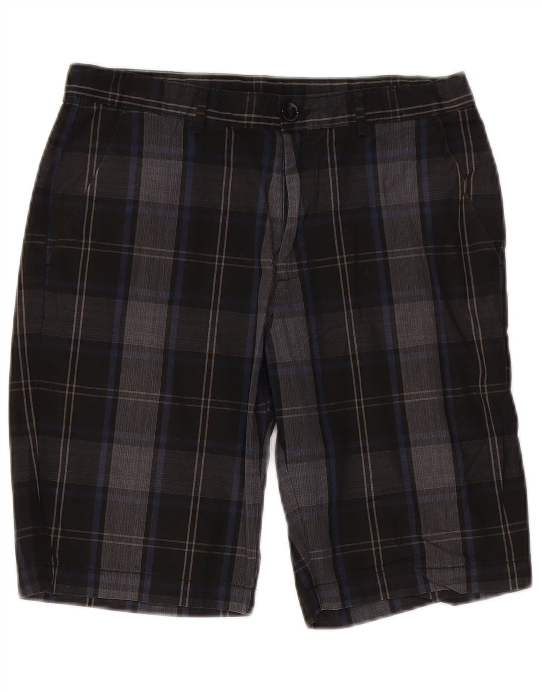 Shorts chino masculino CALVIN KLEIN W30 algodão xadrez preto médio