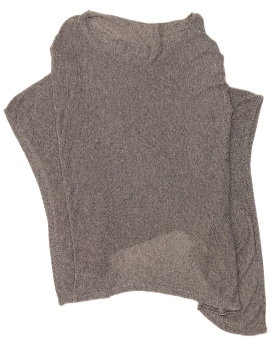 Jigsaw Poncho Jumper feminino tamanho único cinza manchado Lyocell