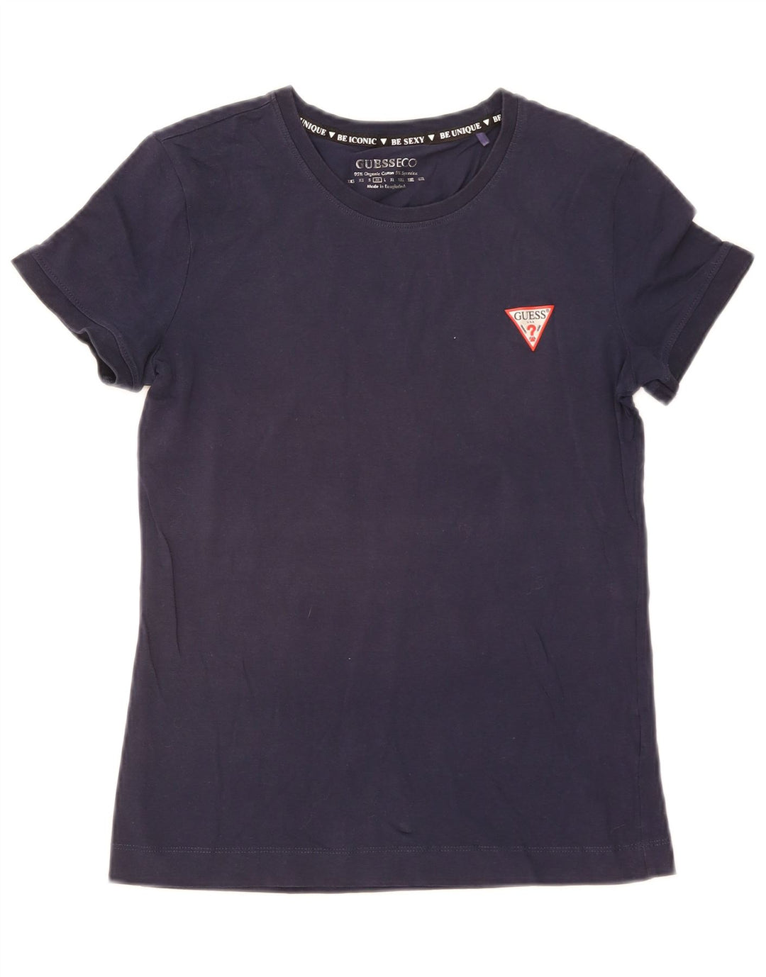 Guess Camiseta Feminina Top UK 12 Médio Azul Marinho