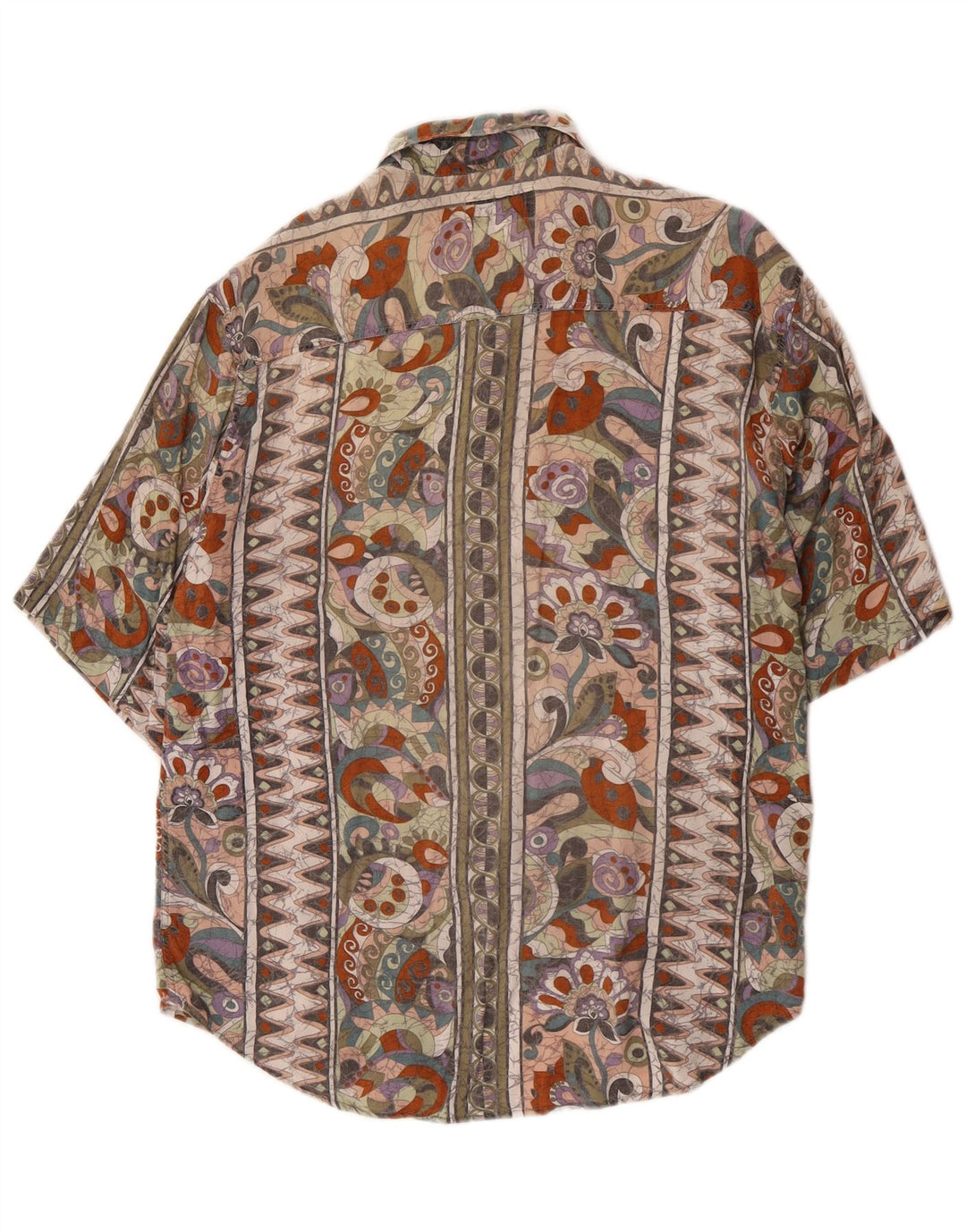 Camisa Ferro Masculina Manga Curta Média Multicolorida Floral