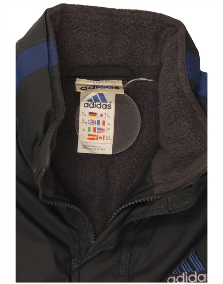 Jaqueta corta-vento Adidas Menino 15-16 Anos Preto Colorblock Poliéster