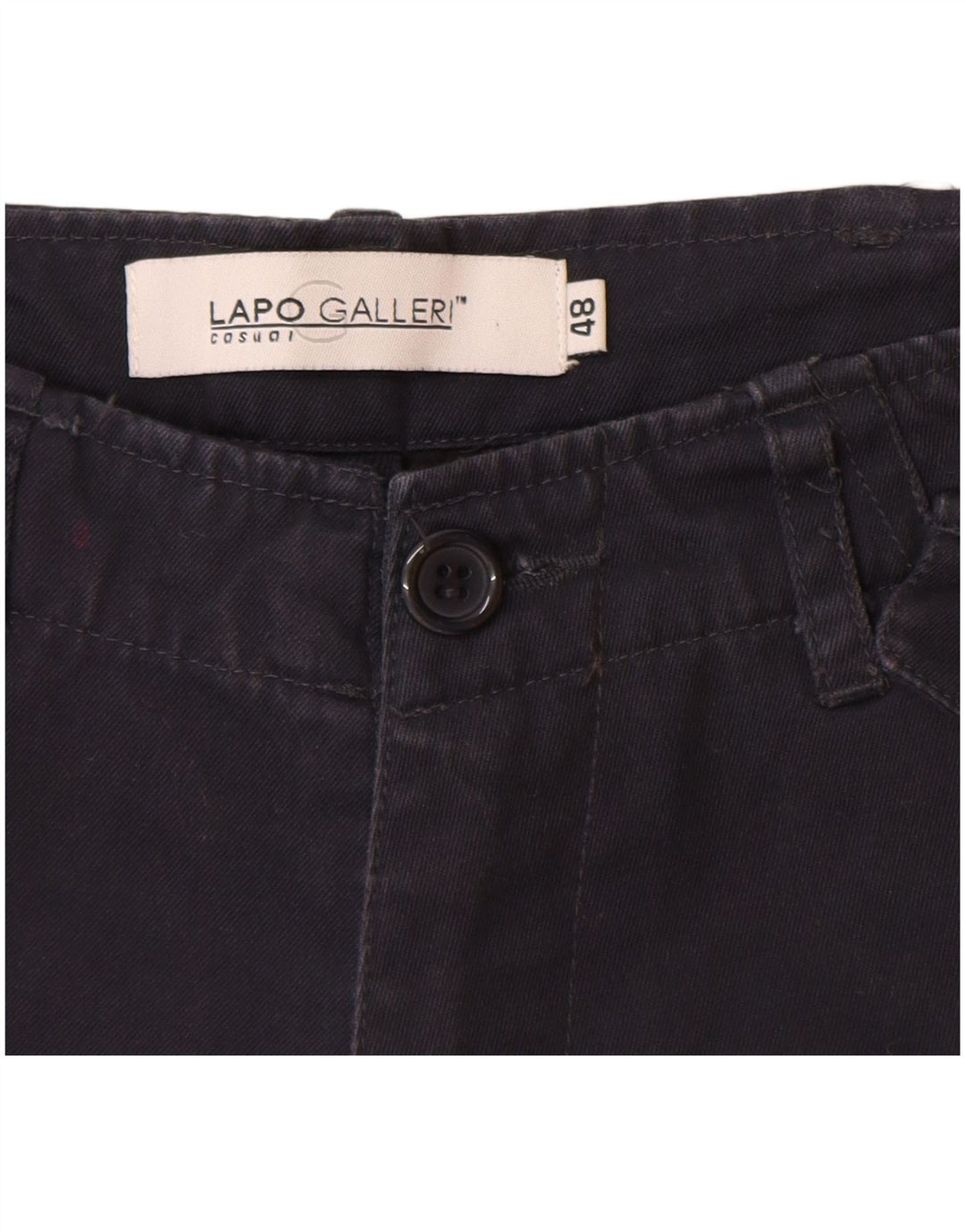 Shorts cargo masculino Lapo Galleri IT 48 médio W32 algodão azul marinho