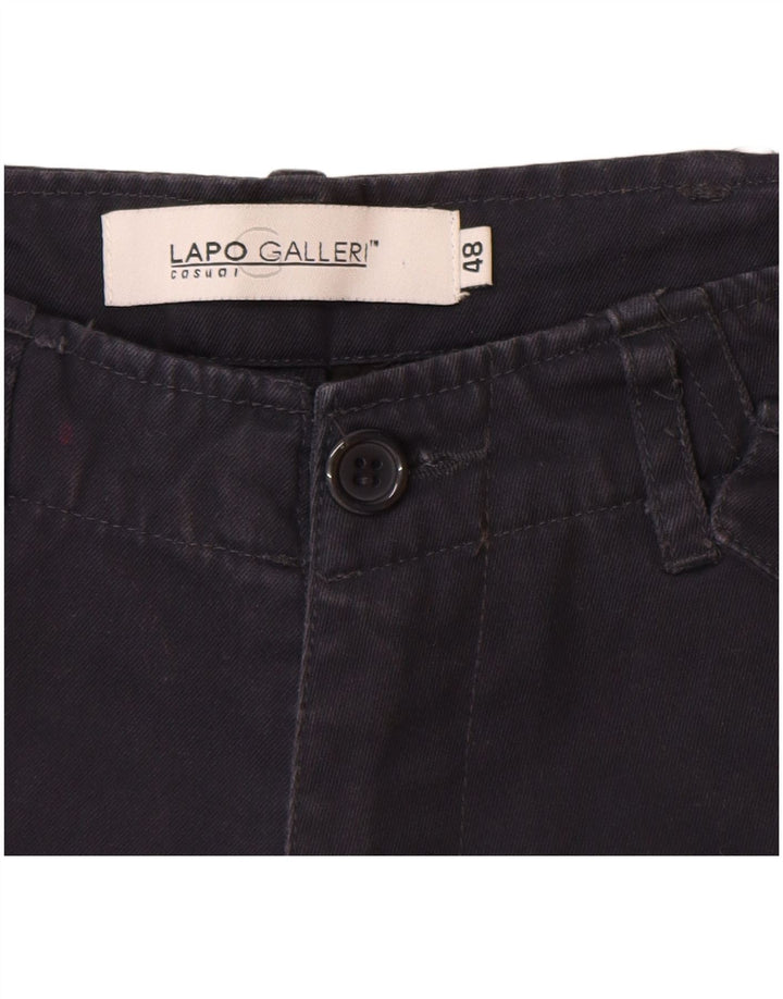 Shorts cargo masculino Lapo Galleri IT 48 médio W32 algodão azul marinho