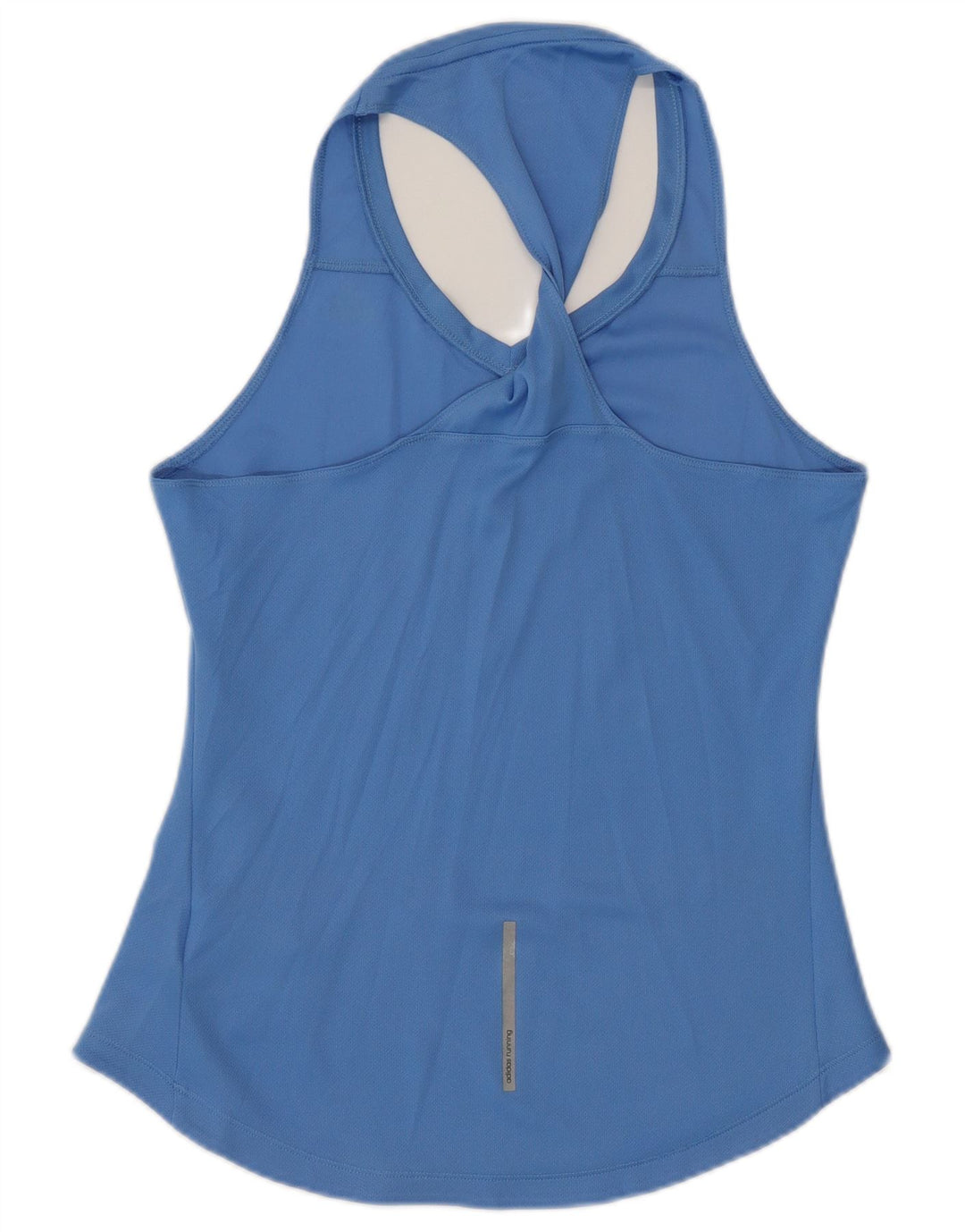 Adidas Womens Climalite Vest Top UK 8/10 Pequeno Azul Poliéster