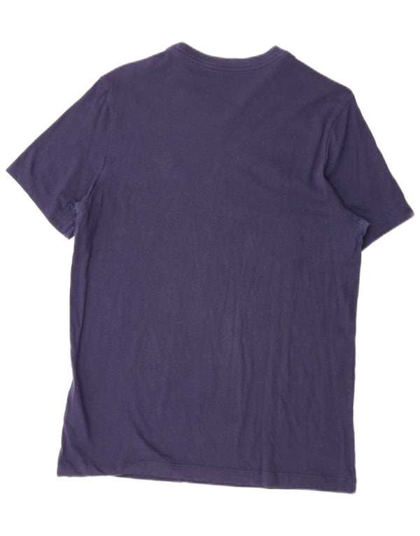 Camiseta masculina Nike Top médio algodão azul marinho
