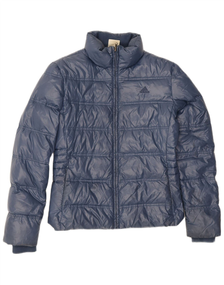 Jaqueta acolchoada feminina Adidas UK 12 médio azul marinho poliamida