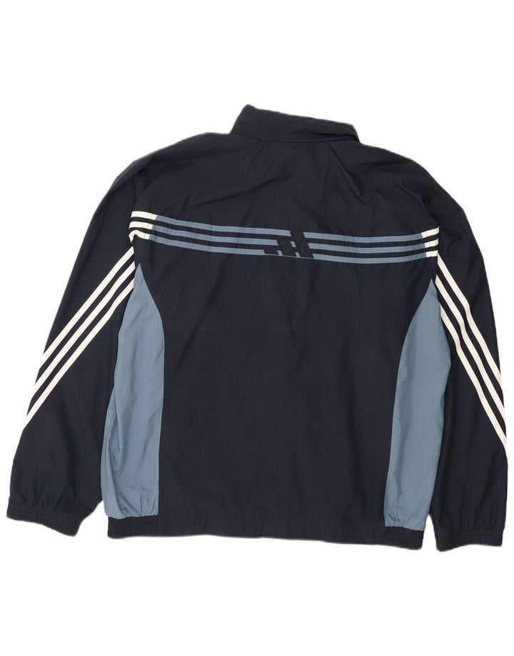 Adidas Mens Tracksuit Top Jacket UK 44/46 Grande Azul Marinho Colorblock