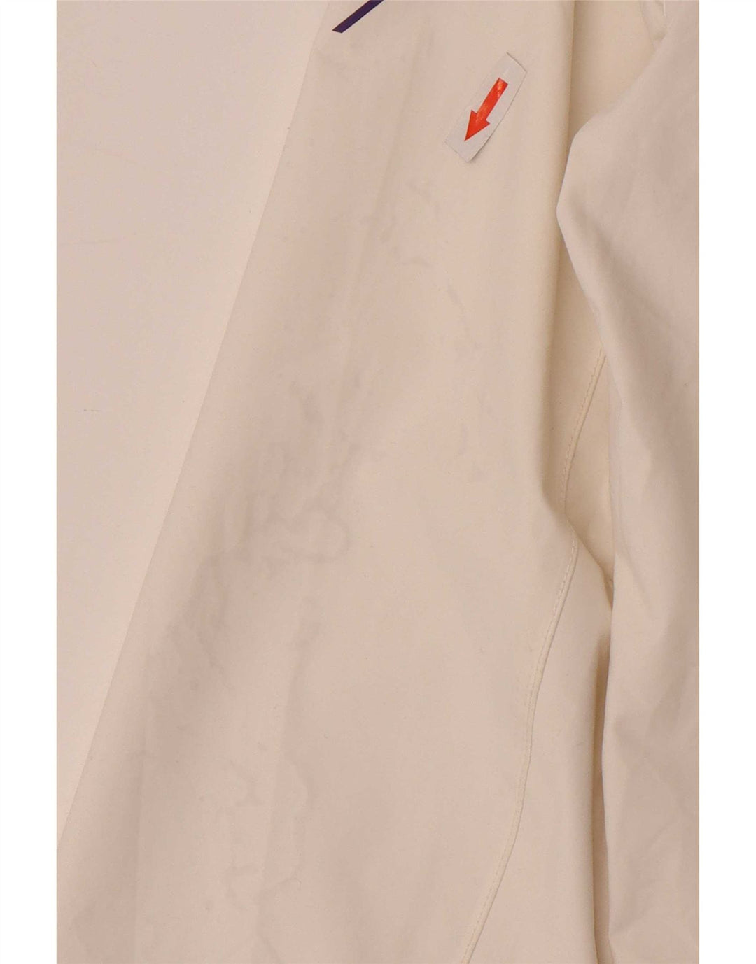 Jaqueta de chuva feminina Helly Hansen com capuz gráfico Reino Unido 10 pequena poliamida branca