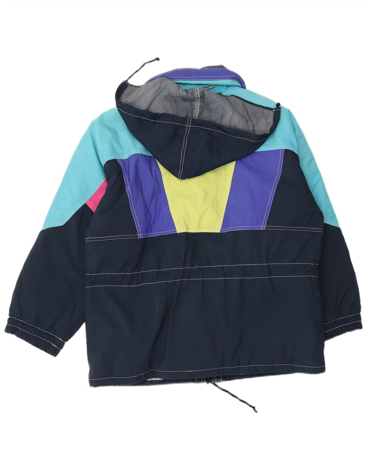 Jaqueta de esqui masculina com capuz Colmar UK 38 bloco colorido azul marinho médio