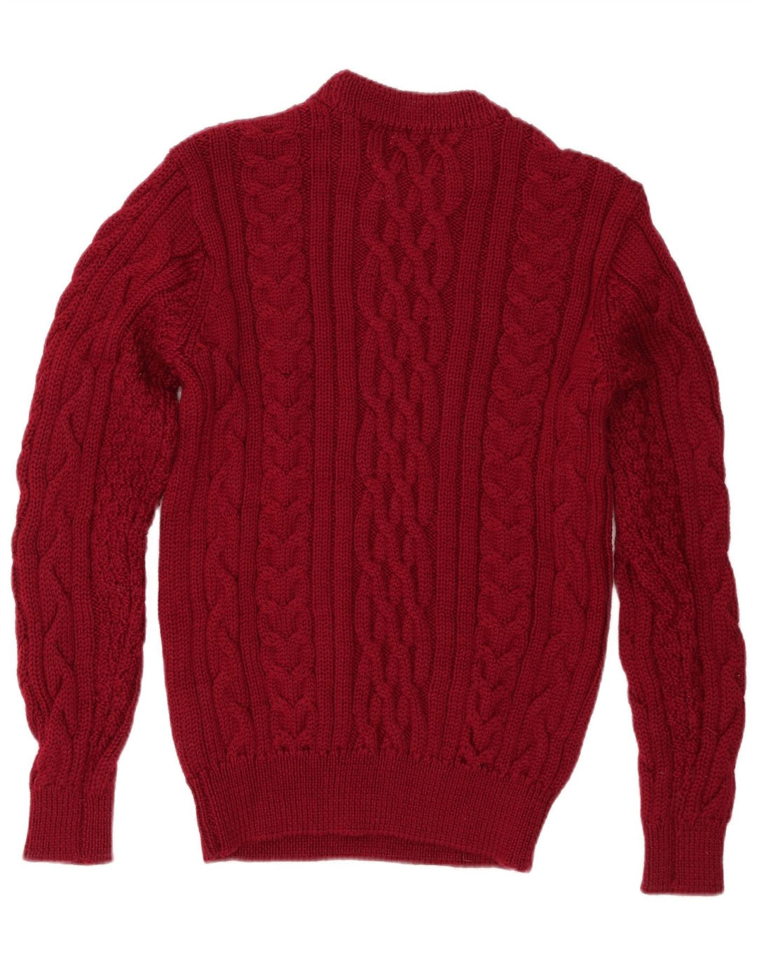 Suéter masculino WoolOvers com gola redonda de lã marrom médio