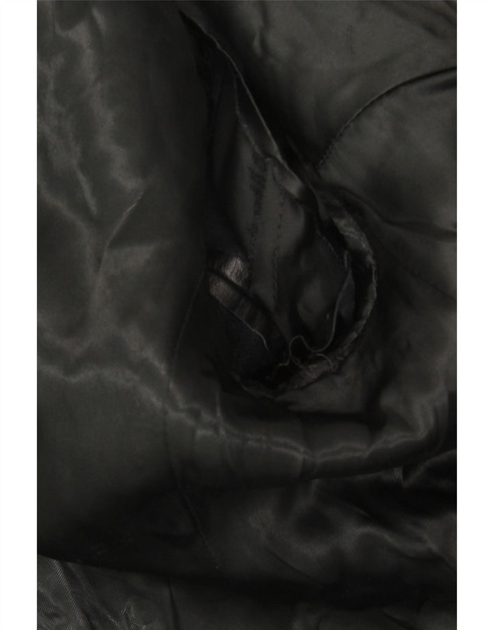 Casaco de couro feminino Klima UK 10 pequeno preto