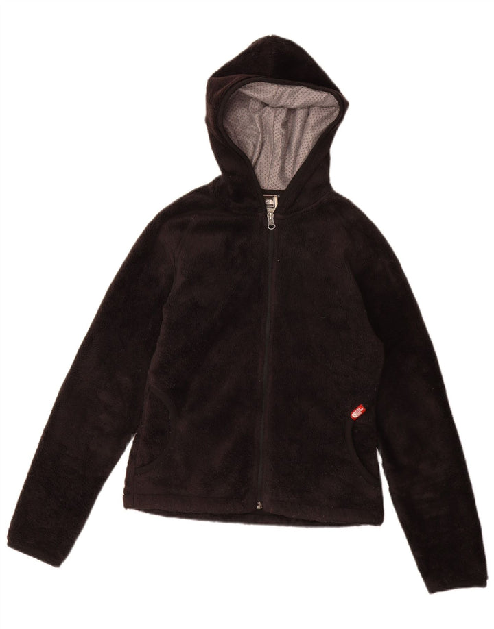 Jaqueta feminina de lã com capuz THE NORTH FACE Reino Unido 10 poliéster preto pequeno