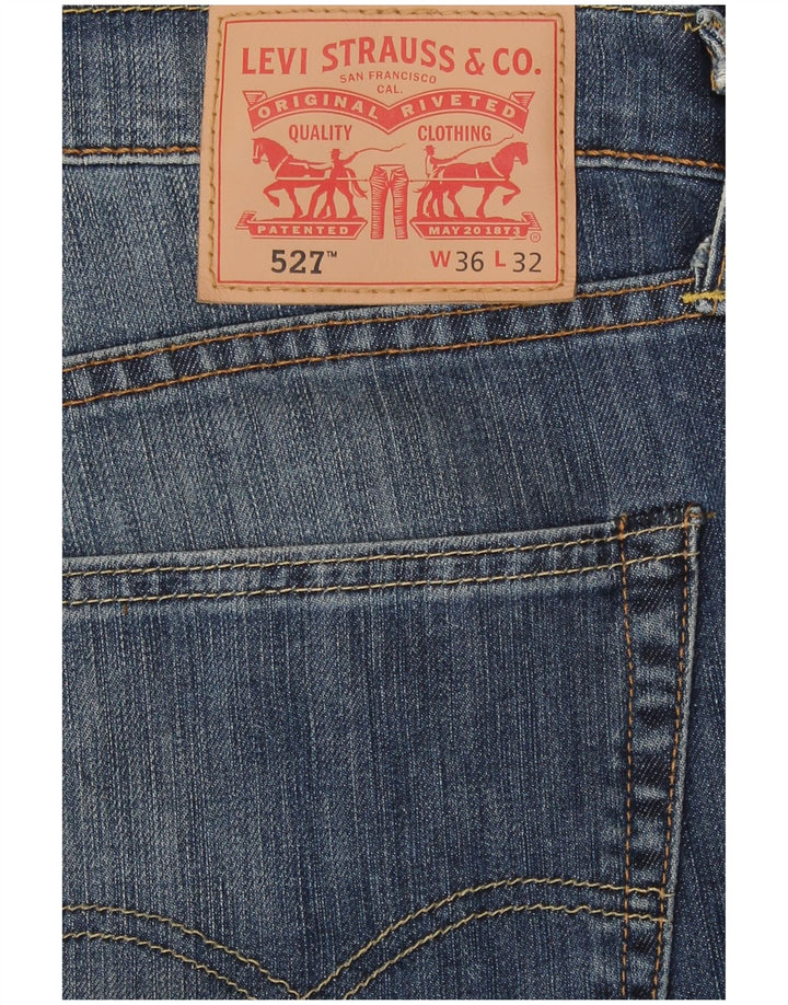 Levi's Masculino 527 Bootcut Jeans W36 L28 Azul Algodão
