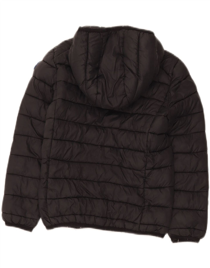 Jaqueta acolchoada com capuz para meninos Invicta 7-8 anos poliamida preta