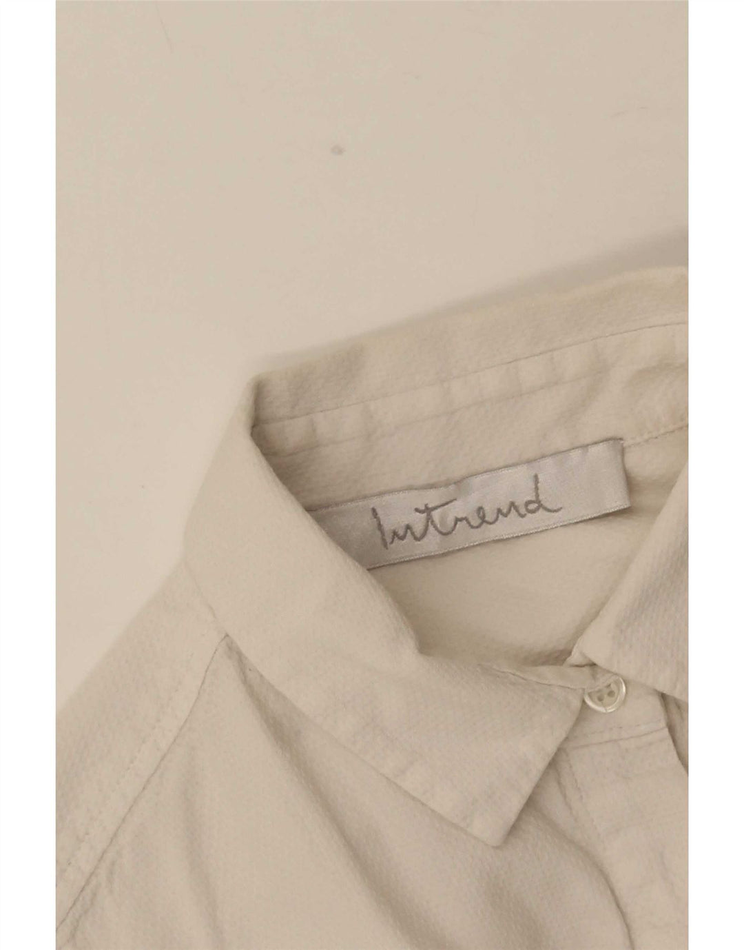 Camisa feminina Intrend UK 14 médio branco