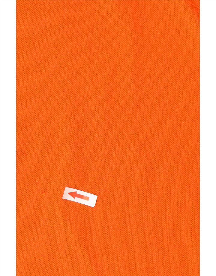 Camisa polo masculina Lacoste tamanho 4 médio algodão laranja