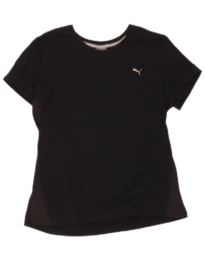Camiseta feminina Puma UK 16 grande algodão preto