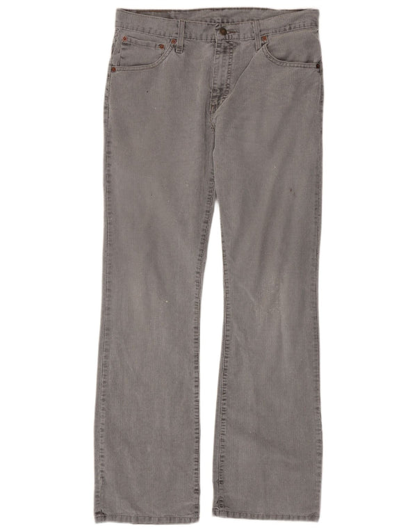 Levi's Masculino 507 Bootcut Jeans W32 L34 Cinza Risca de Giz Algodão