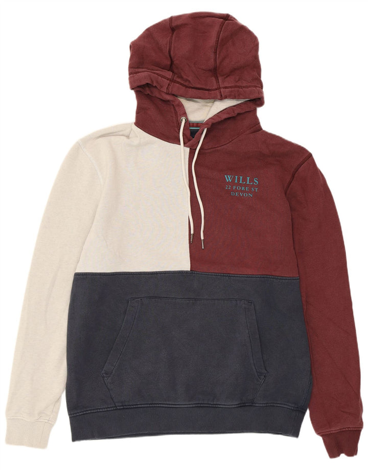 Jumper com capuz gráfico masculino JACK WILLS grande bloco colorido multicolorido