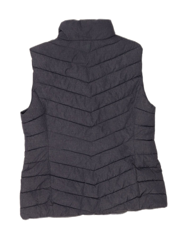 Colete acolchoado feminino Mountain Warehouse UK 14 grande nylon azul marinho