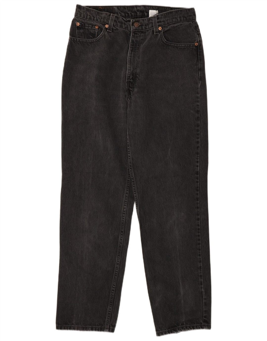 Calça jeans feminina Levi's 512 High Rise Straight US 12 Grande W30 L30 Cinza