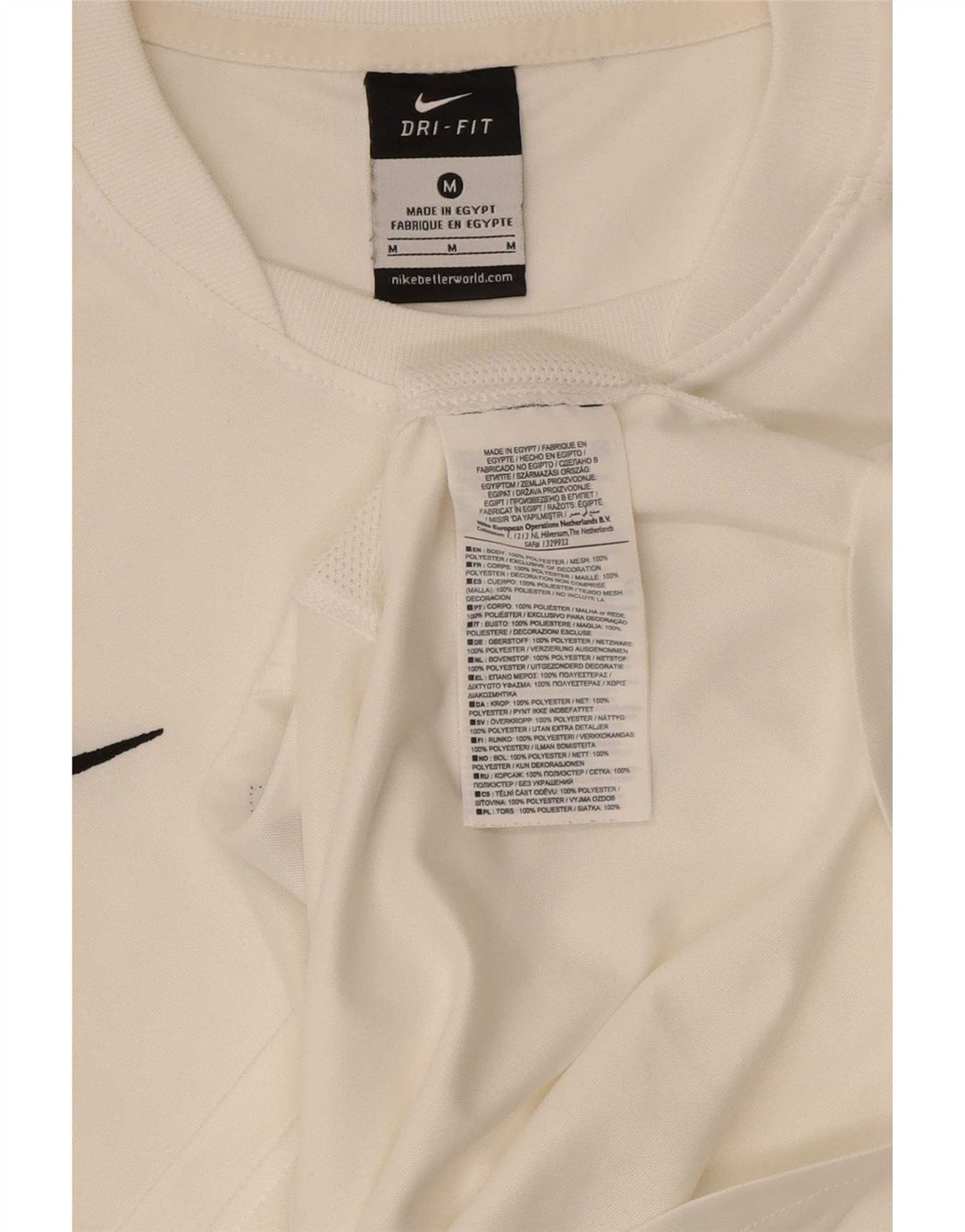 Camiseta Nike Masculina Dri Fit Top Médio Poliéster Branco