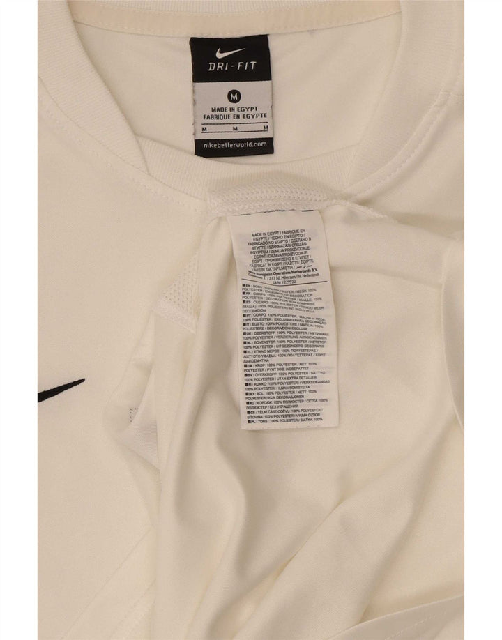 Camiseta Nike Masculina Dri Fit Top Médio Poliéster Branco
