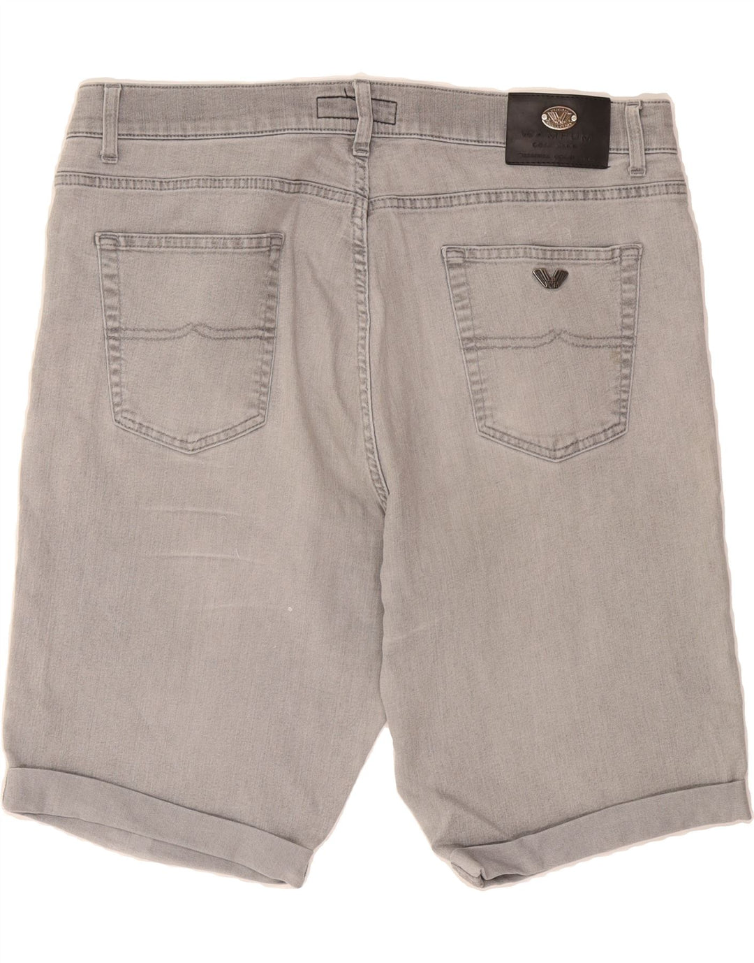 WAMPUM Mens Denim Shorts IT 56 3XL W38  Grey Cotton Vintage Wampum and Second-Hand Wampum from Messina Hembry 