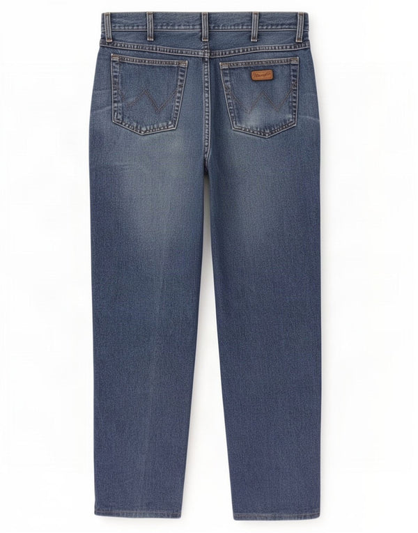Wrangler Masculino Ohio Straight Jeans W38 L32 Azul Algodão