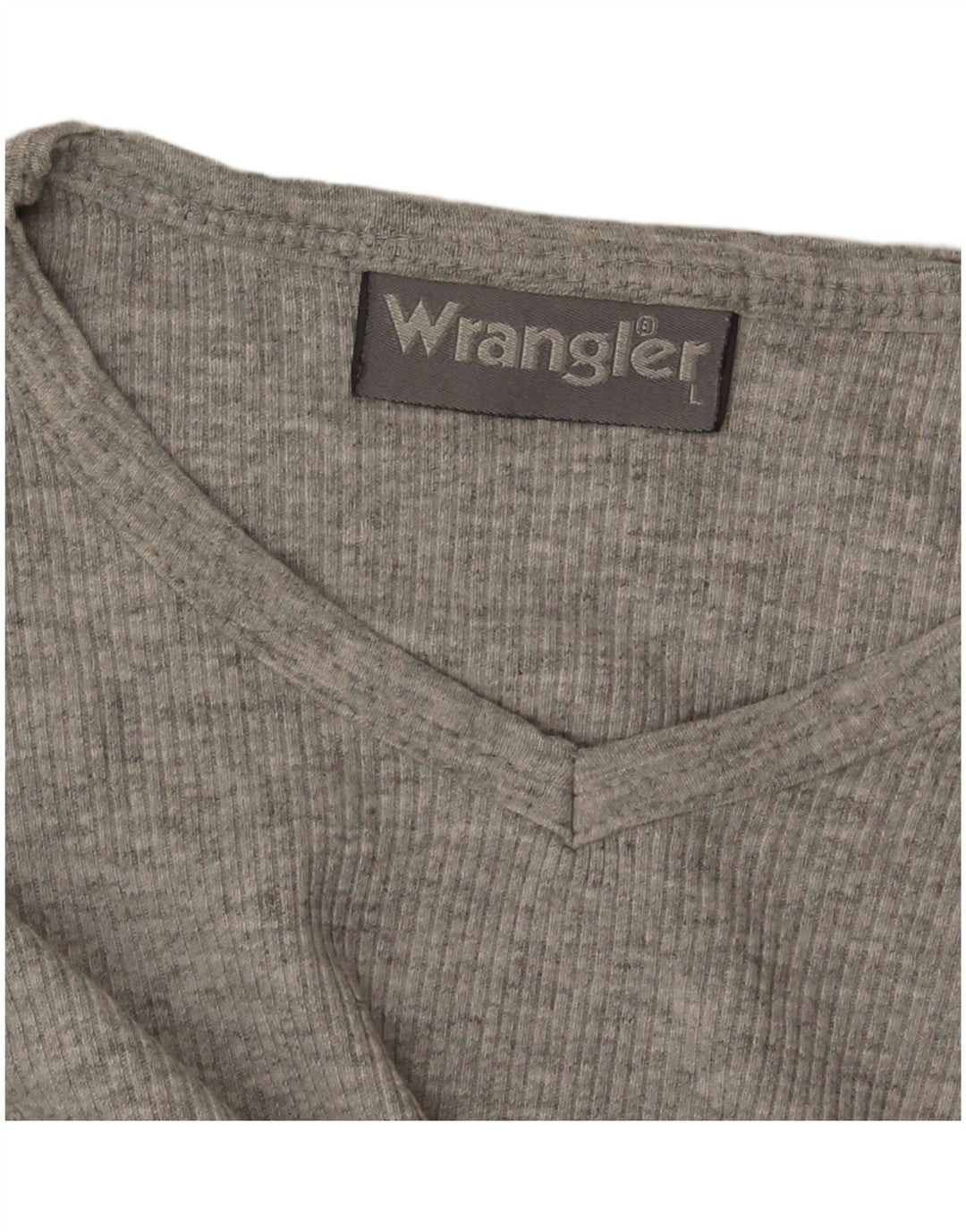 Wrangler Top feminino manga comprida UK 14 grande cinza